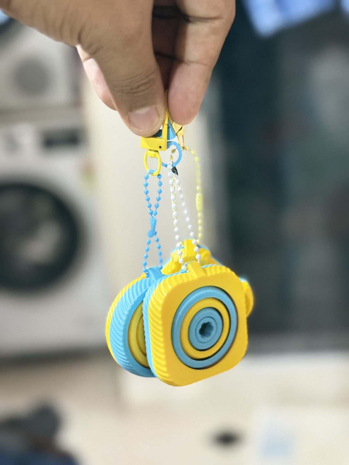 Spiral Fidget Spinner Keychain